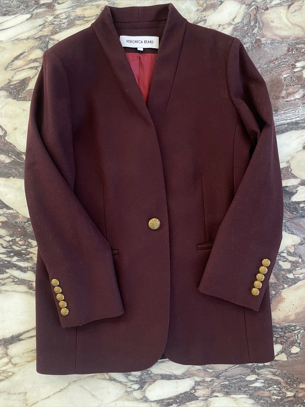 Veronica Beard Wool/Cashmere Dickey Blazer S